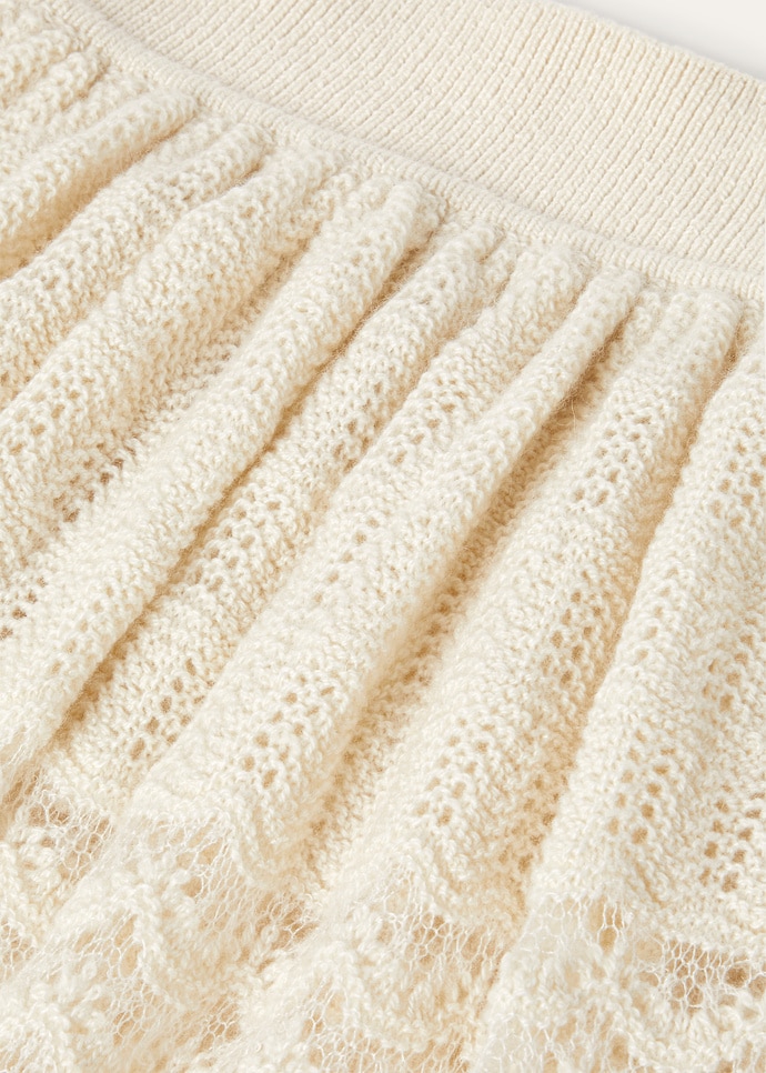 Cocooning Skirt Cashmere White Snow | Loro Piana US