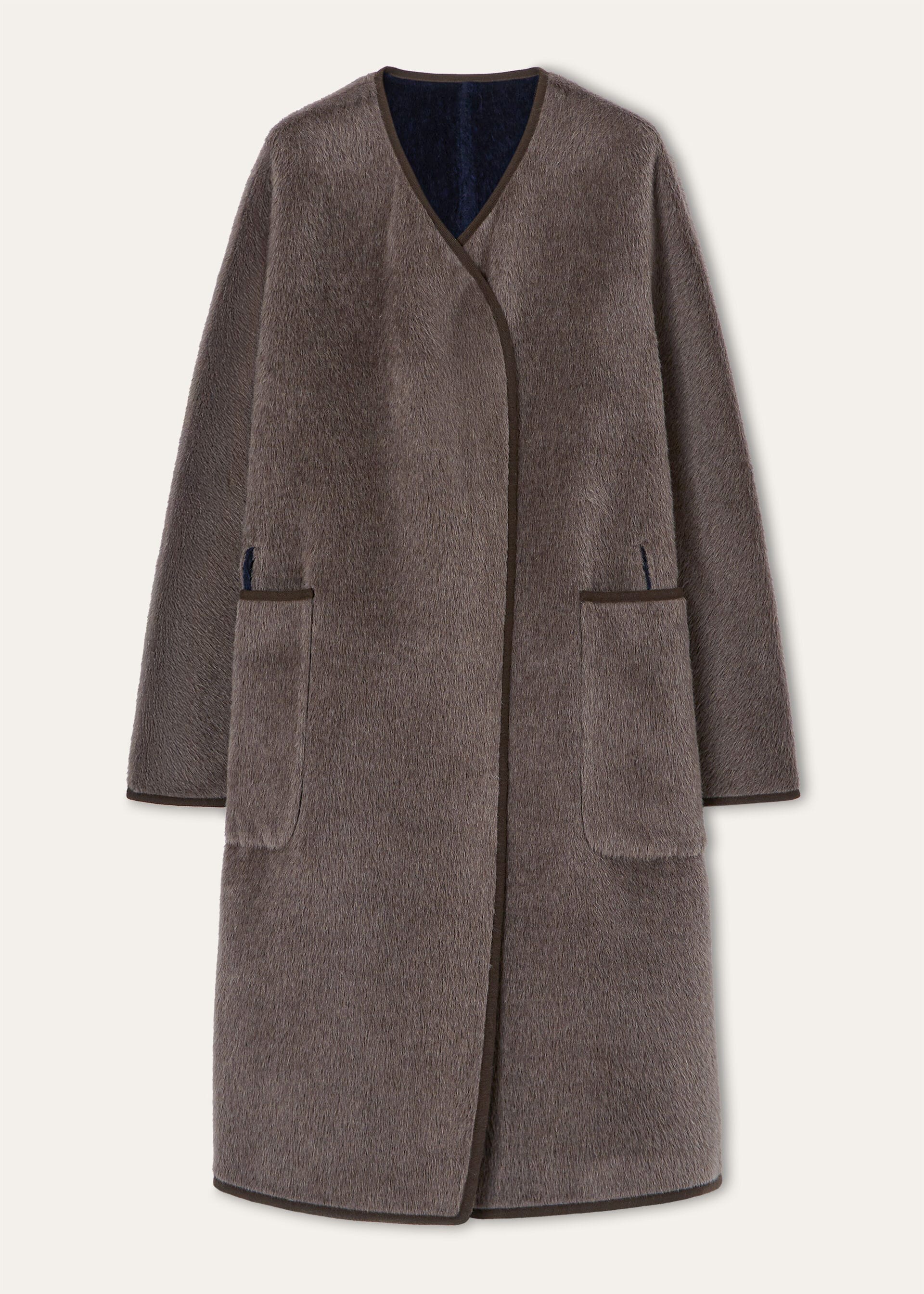 LINUS REV DB COAT DOUBLE ALPACA