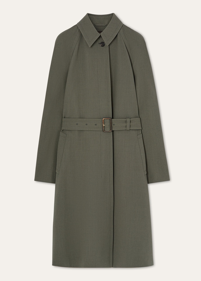ジャケット・アウター Loro Piana Virgin Wool Trench Coat Loro Piana Virgin Wool Trench Coat - Neutrals Coats