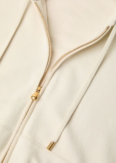 VIERA HOODED BOMBER LUXURY FLEECE