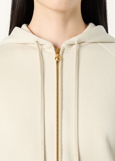 VIERA HOODED BOMBER LUXURY FLEECE