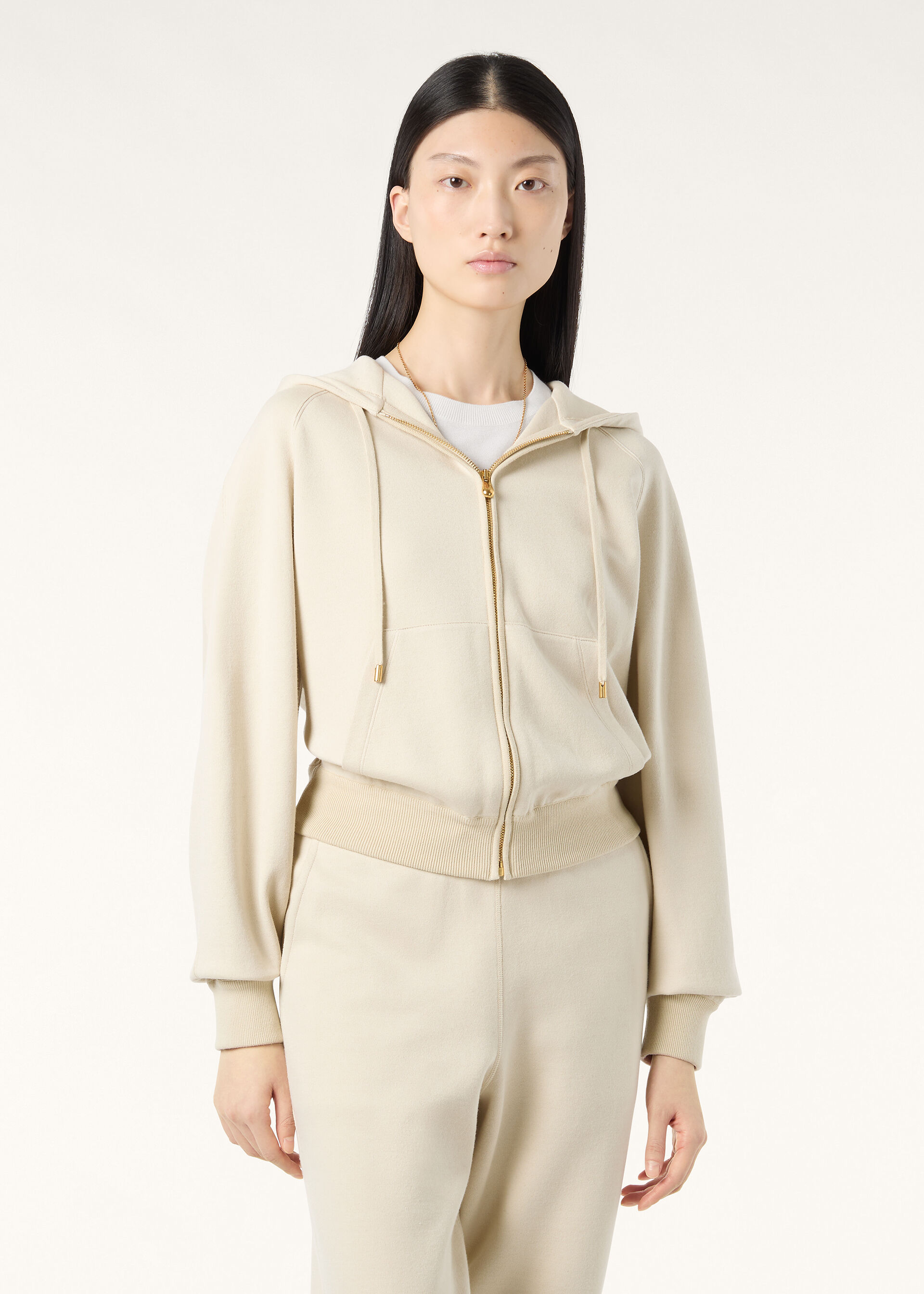 VIERA HOODED BOMBER LUXURY FLEECE