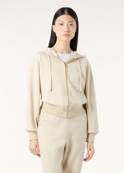 VIERA HOODED BOMBER LUXURY FLEECE