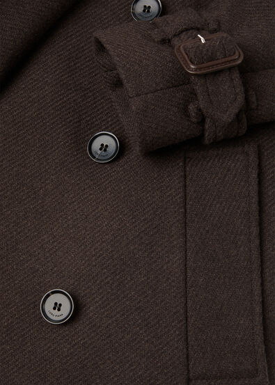 KERRIL DB COAT WOOL TWEED