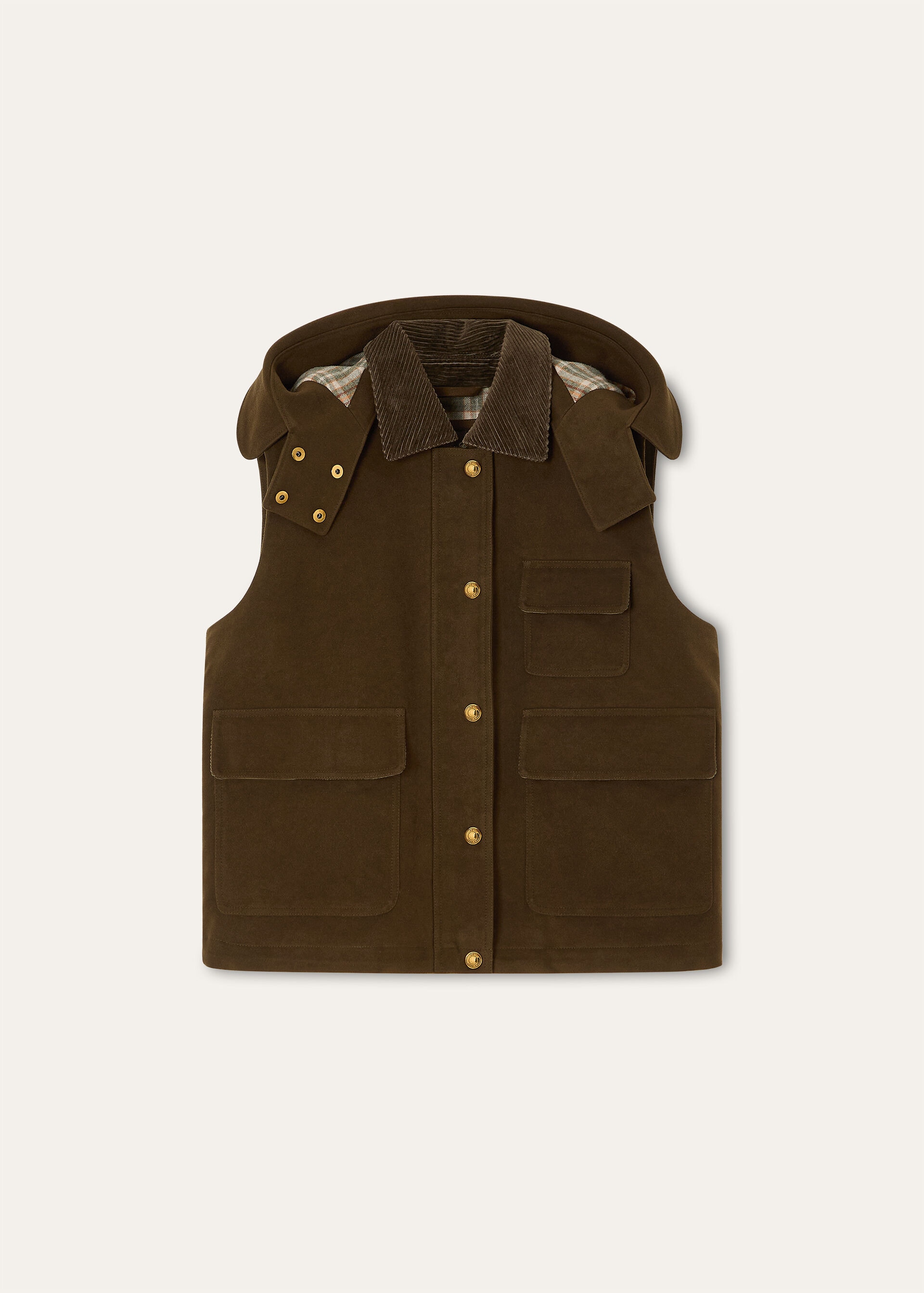 CLADY VEST WAXED MOLESKIN