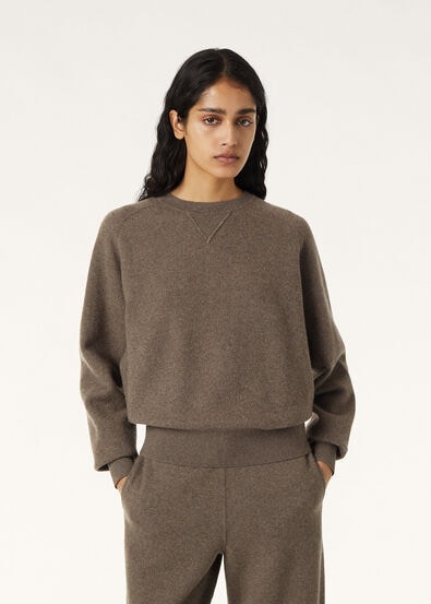 ACACIA SWEATSHIRT FLEECE CASH COTTON