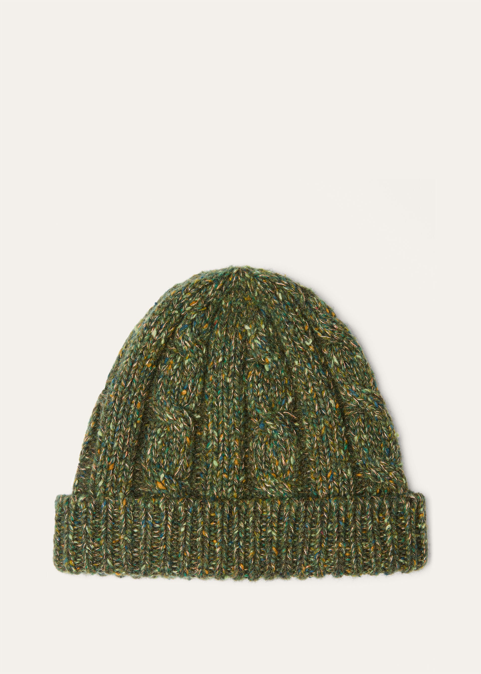 BRAEMAR BEANIE CASH LINEN GG 3