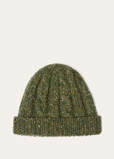 BRAEMAR BEANIE CASH LINEN GG 3