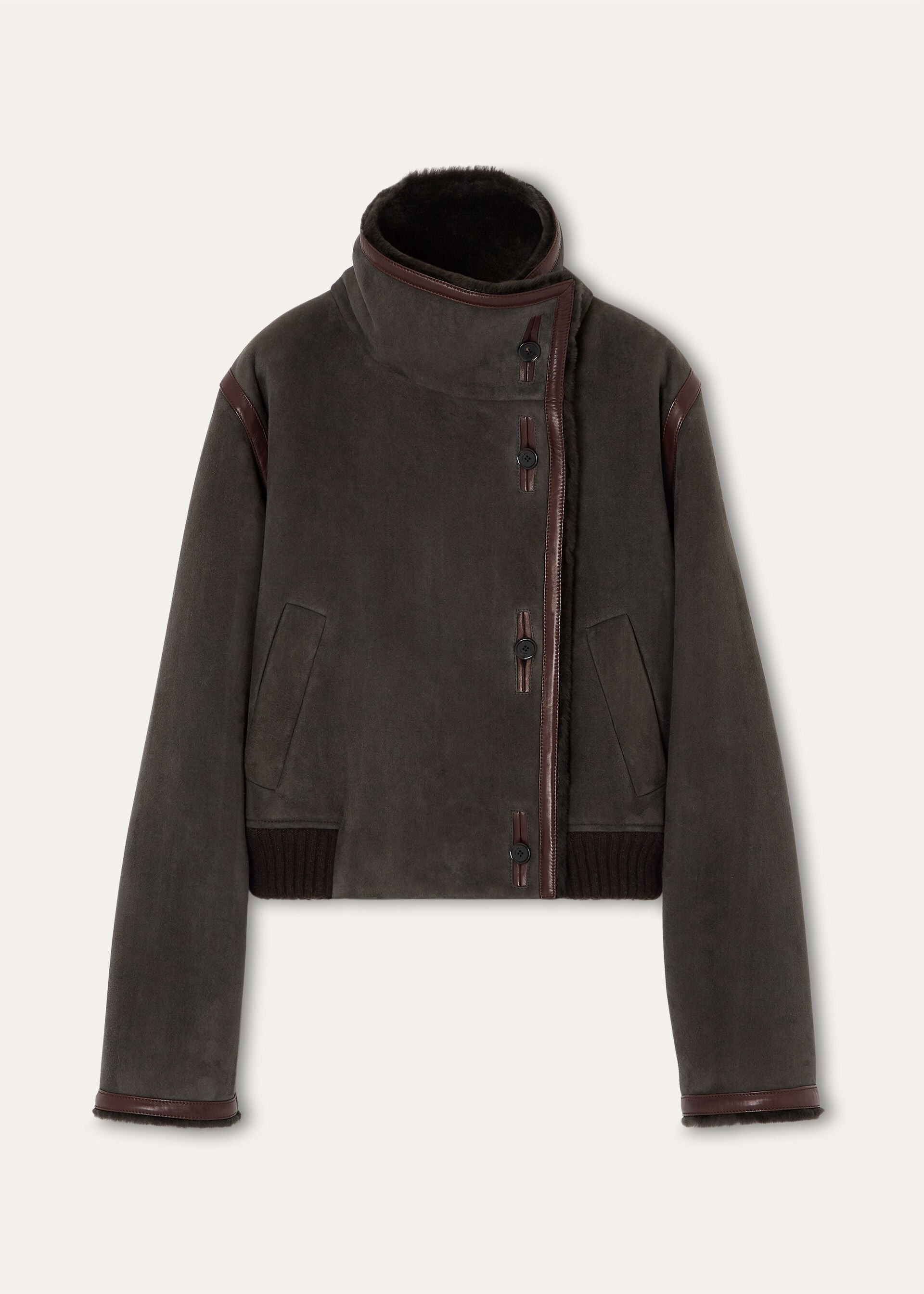 JEKEL BLOUSON MERINO SUEDE SHEARLING
