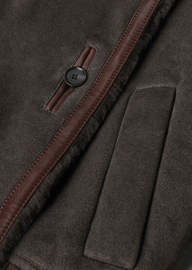 JEKEL BLOUSON MERINO SUEDE SHEARLING