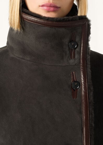 JEKEL BLOUSON MERINO SUEDE SHEARLING