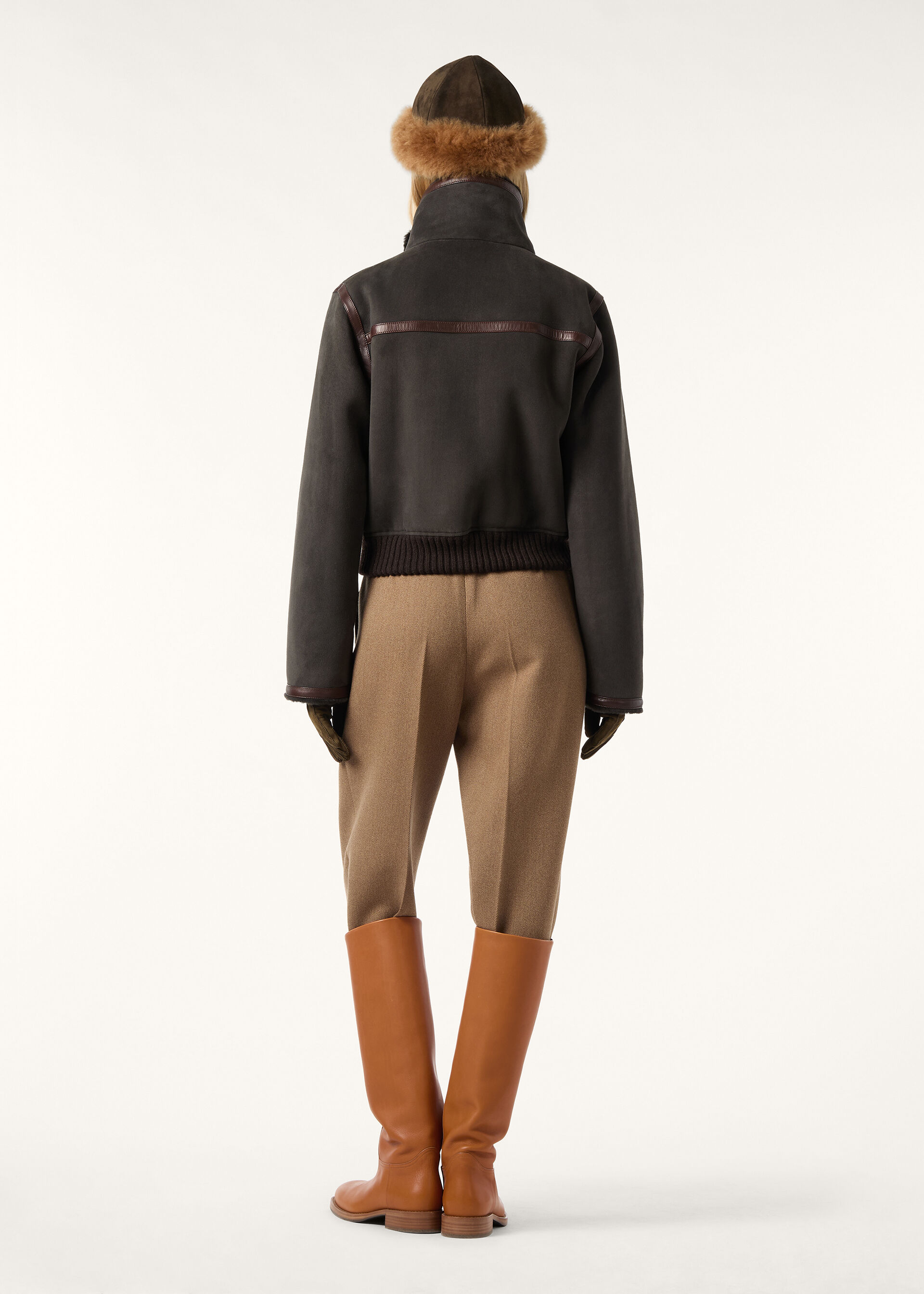 JEKEL BLOUSON MERINO SUEDE SHEARLING