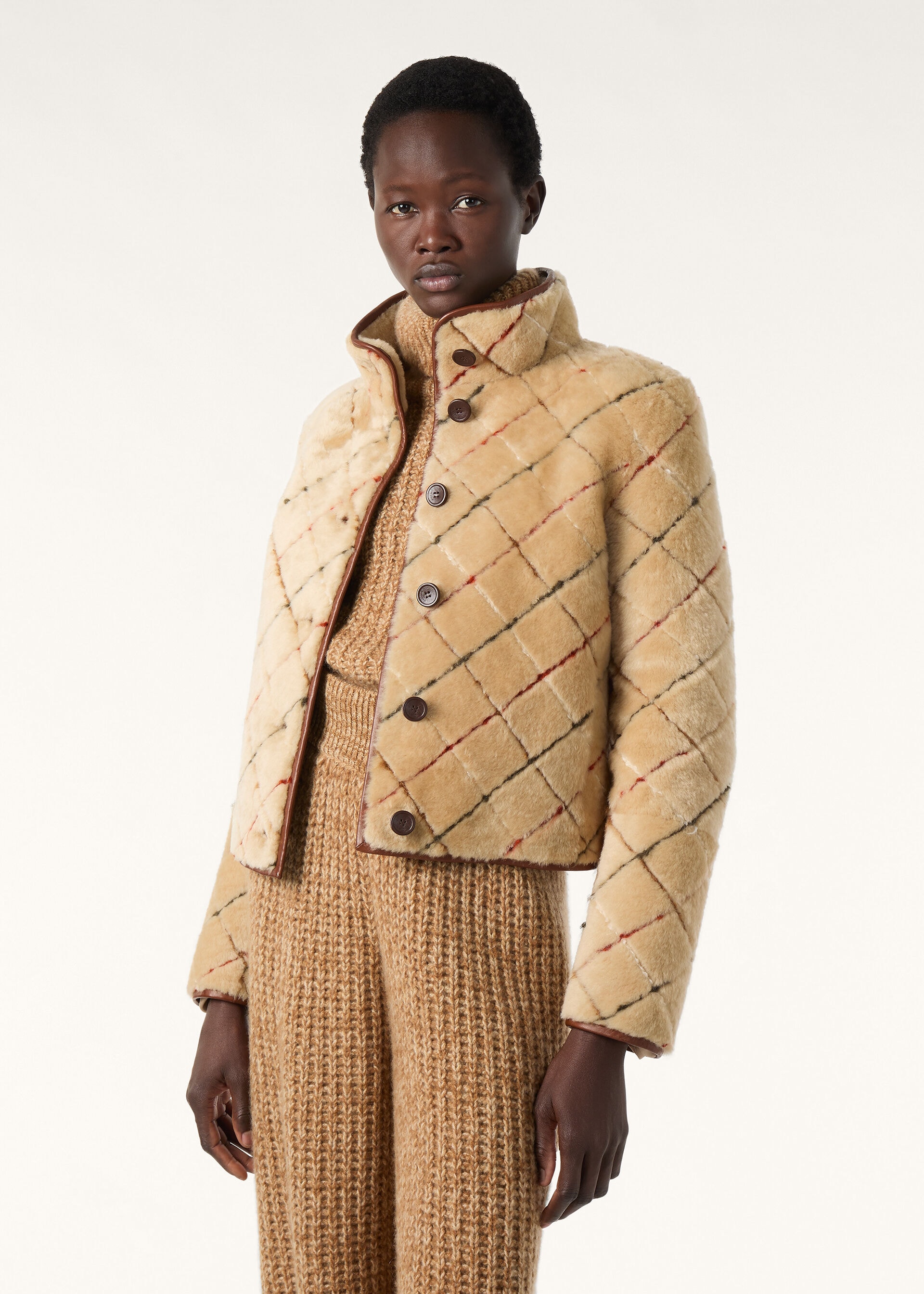 TERRY EMBR. BLOUSON LORO PIANA BELT EMBROIDERY