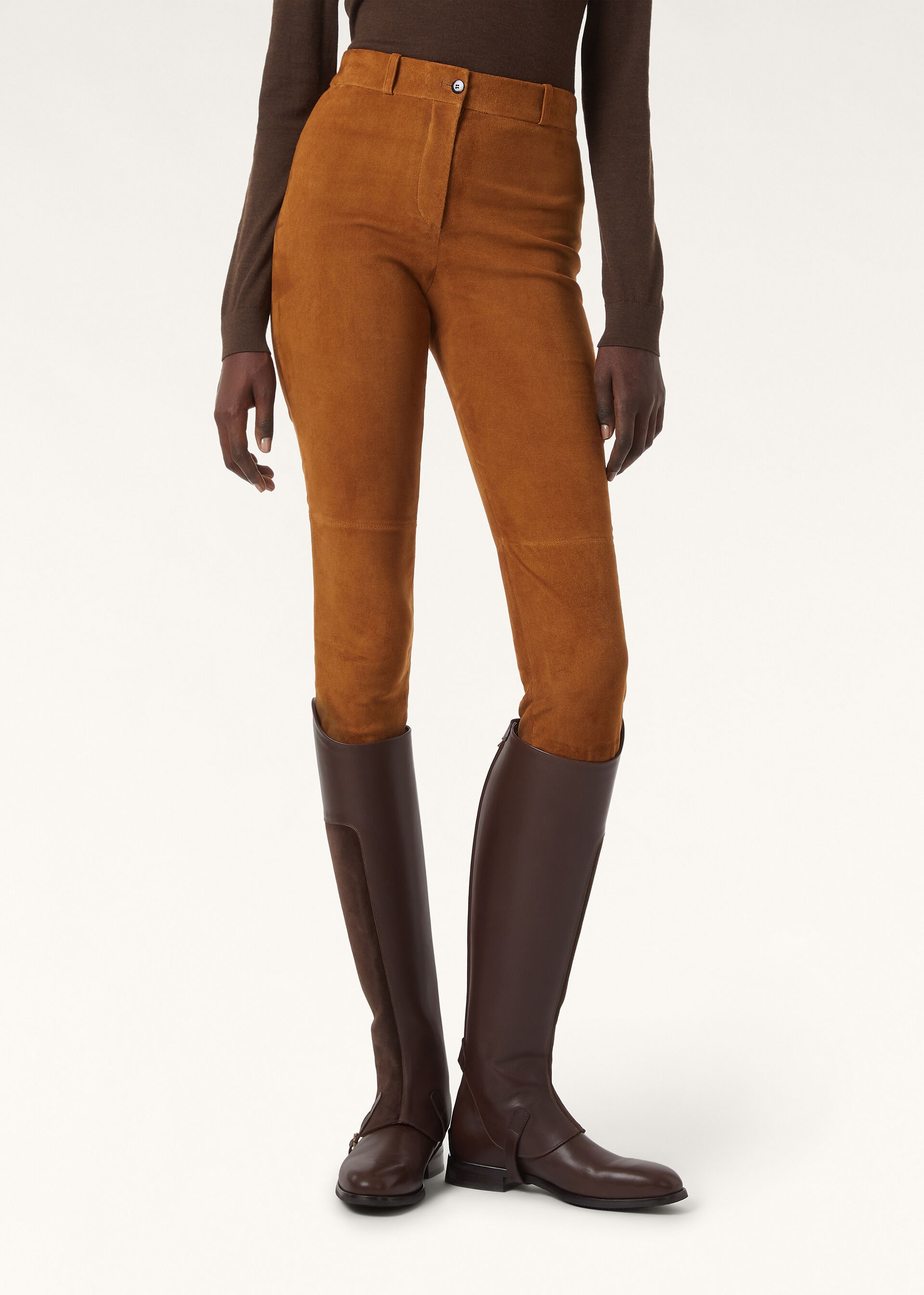 SIBUR TROUSERS SUEDE STRETCH