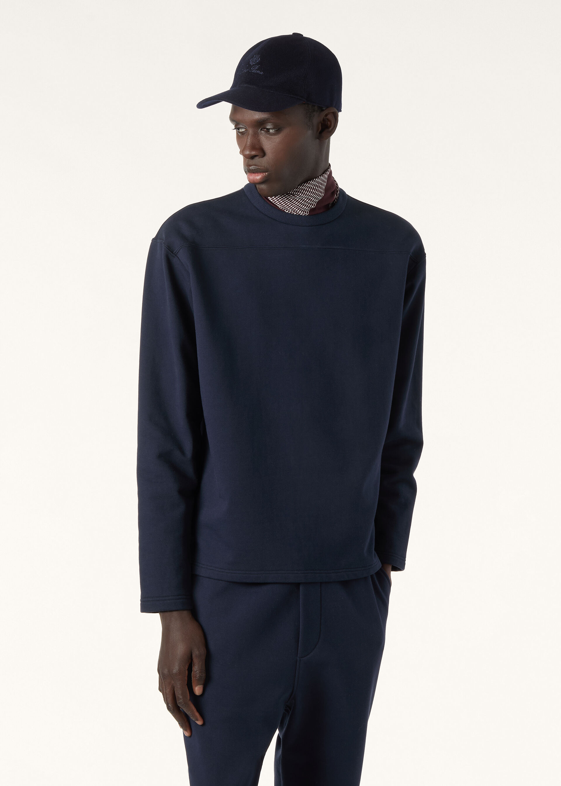 COMO CREW NECK SWEATSHIRT COTTON FLEECE