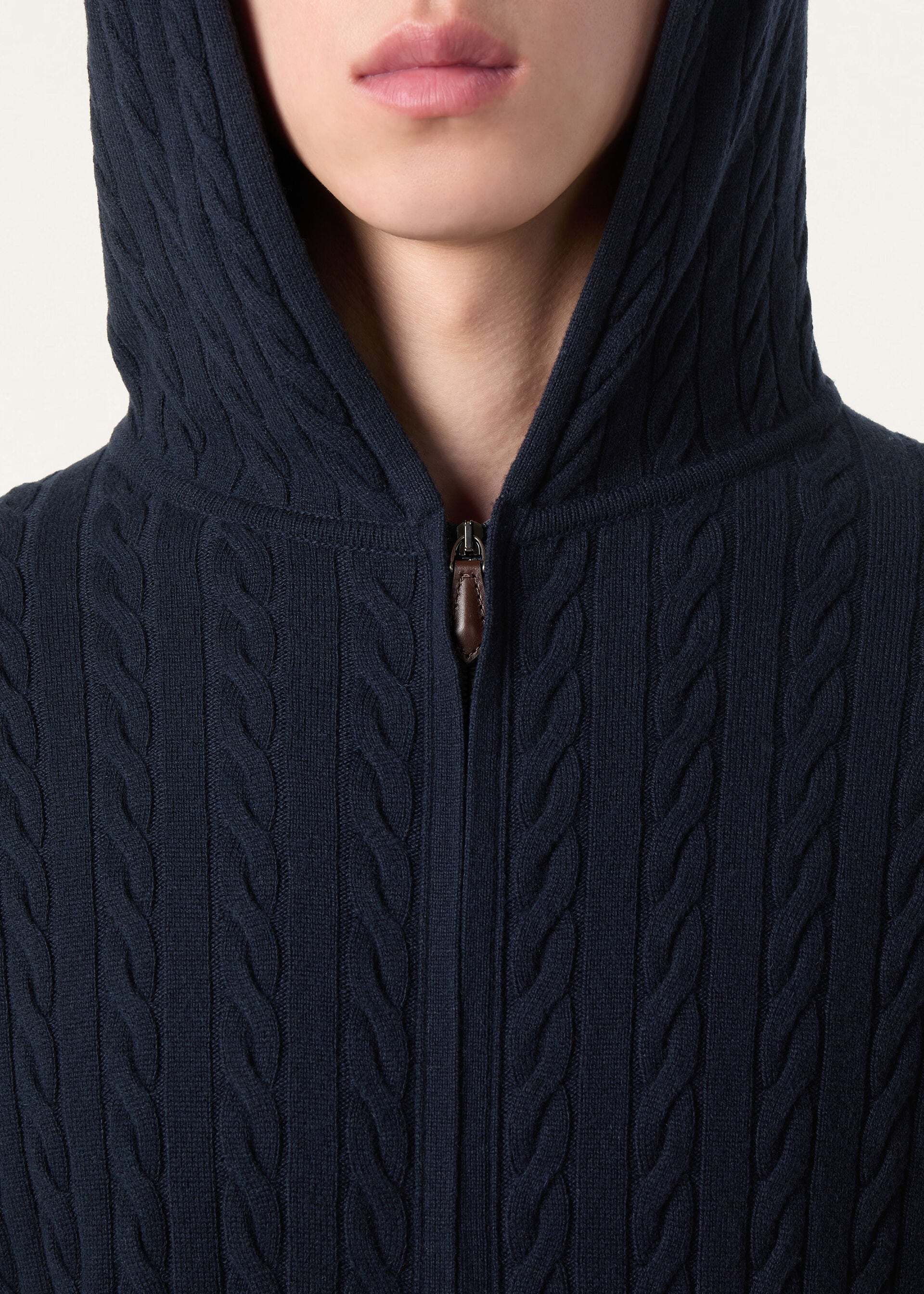 VICUNA TRECCIA BOMBER SWEATER GG 12