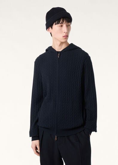 VICUNA TRECCIA BOMBER SWEATER GG 12