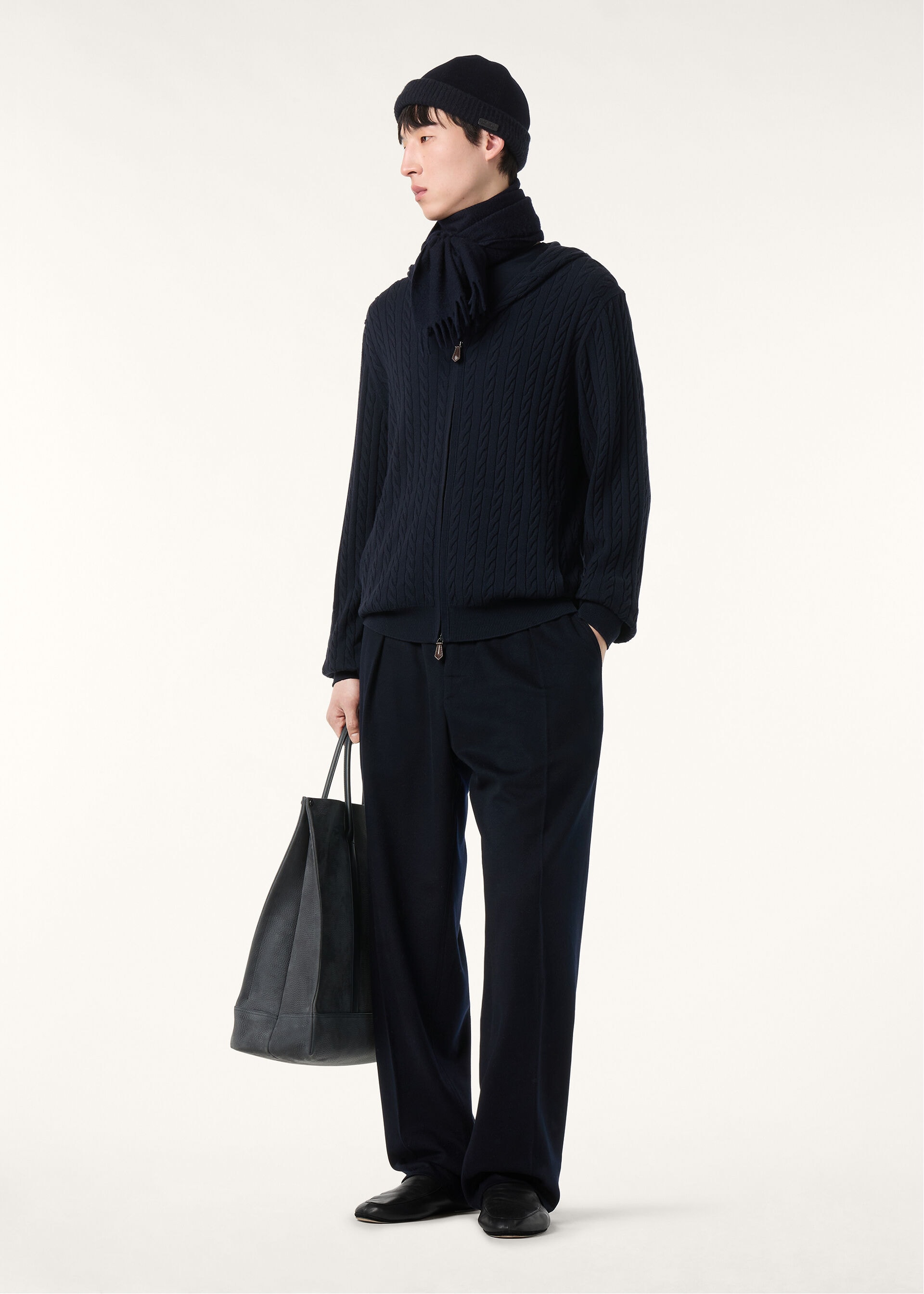 VICUNA TRECCIA BOMBER SWEATER GG 12