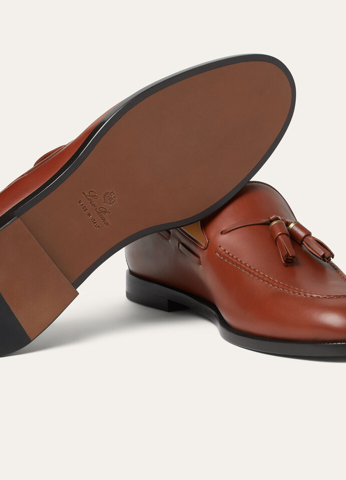 Francis Walk Loafer Calfskin Pecan Syrup | Loro Piana US