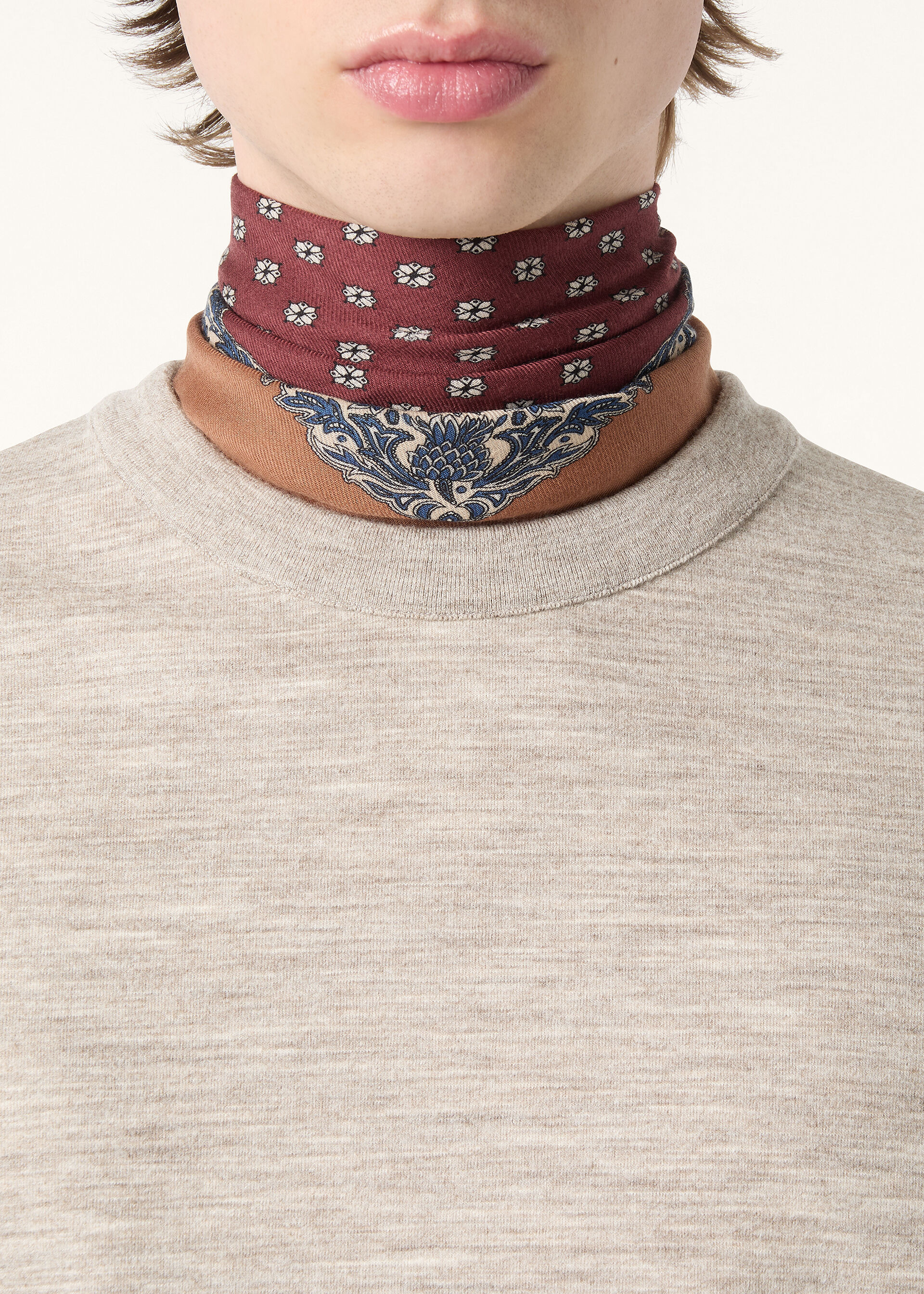 TAIERI SWEATER PECORA NERA BICOLOR
