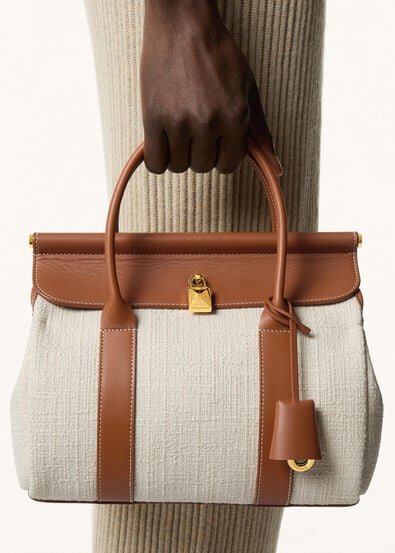 LOOM L25 BASKET COTTON/ROUNDED LEATHER