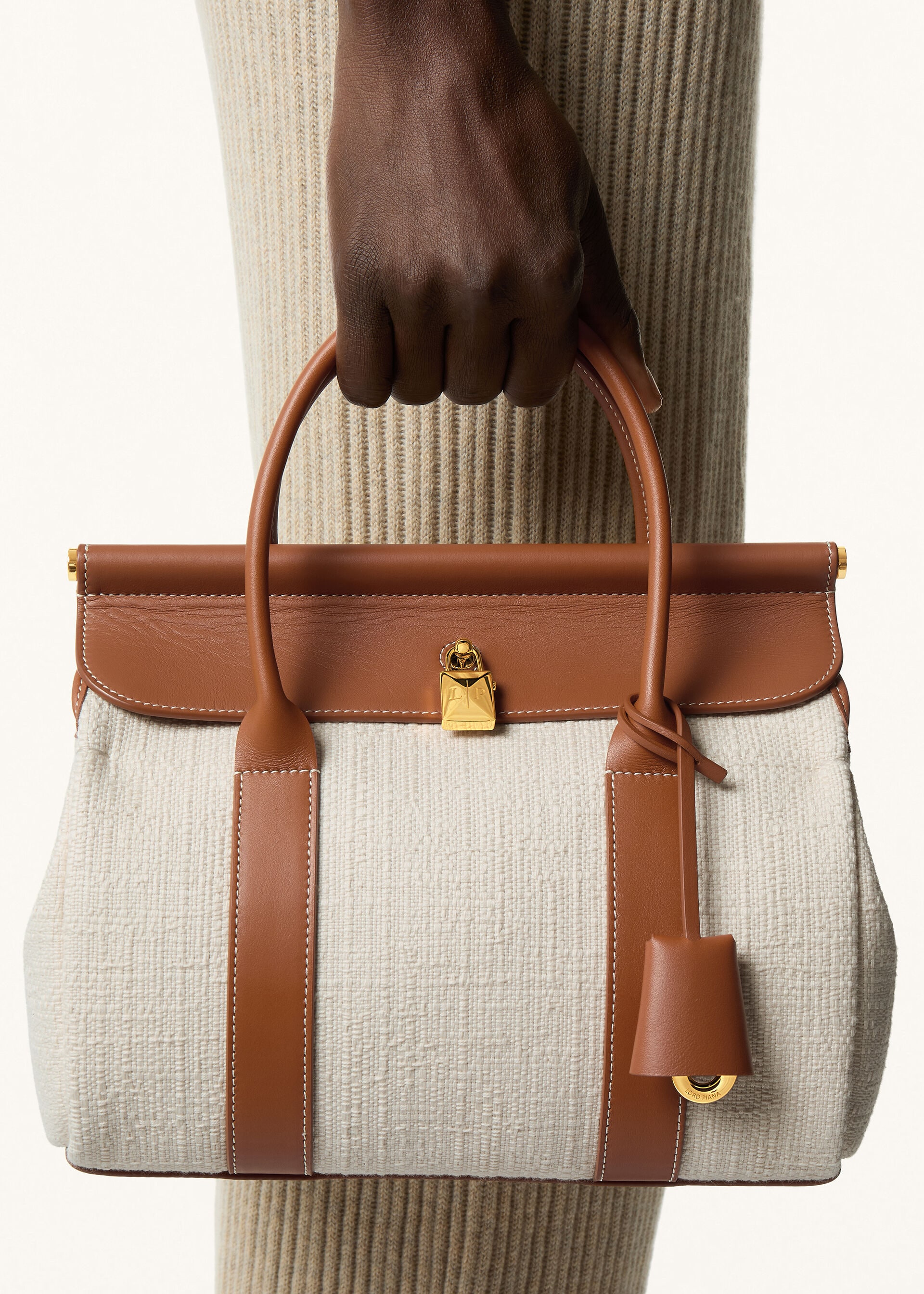 LOOM L25 BASKET COTTON/ROUNDED LEATHER