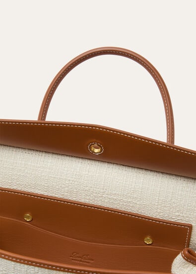 LOOM L25 BASKET COTTON/ROUNDED LEATHER