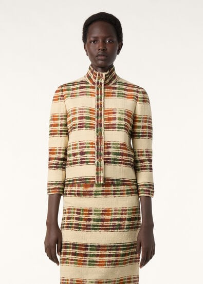 MIRIAM SB JACKET WATERCOLOR SUITCASE STRIPE