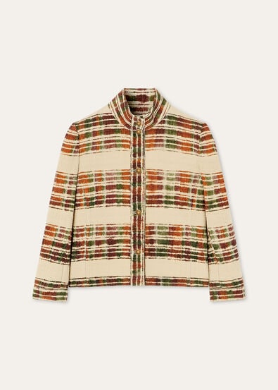 MIRIAM SB JACKET WATERCOLOR SUITCASE STRIPE