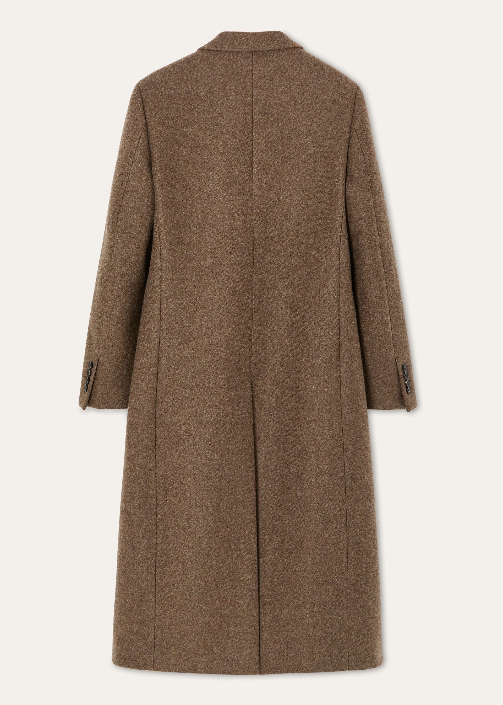 TUCKER DB COAT LIGHT FELT CASH WOOL
