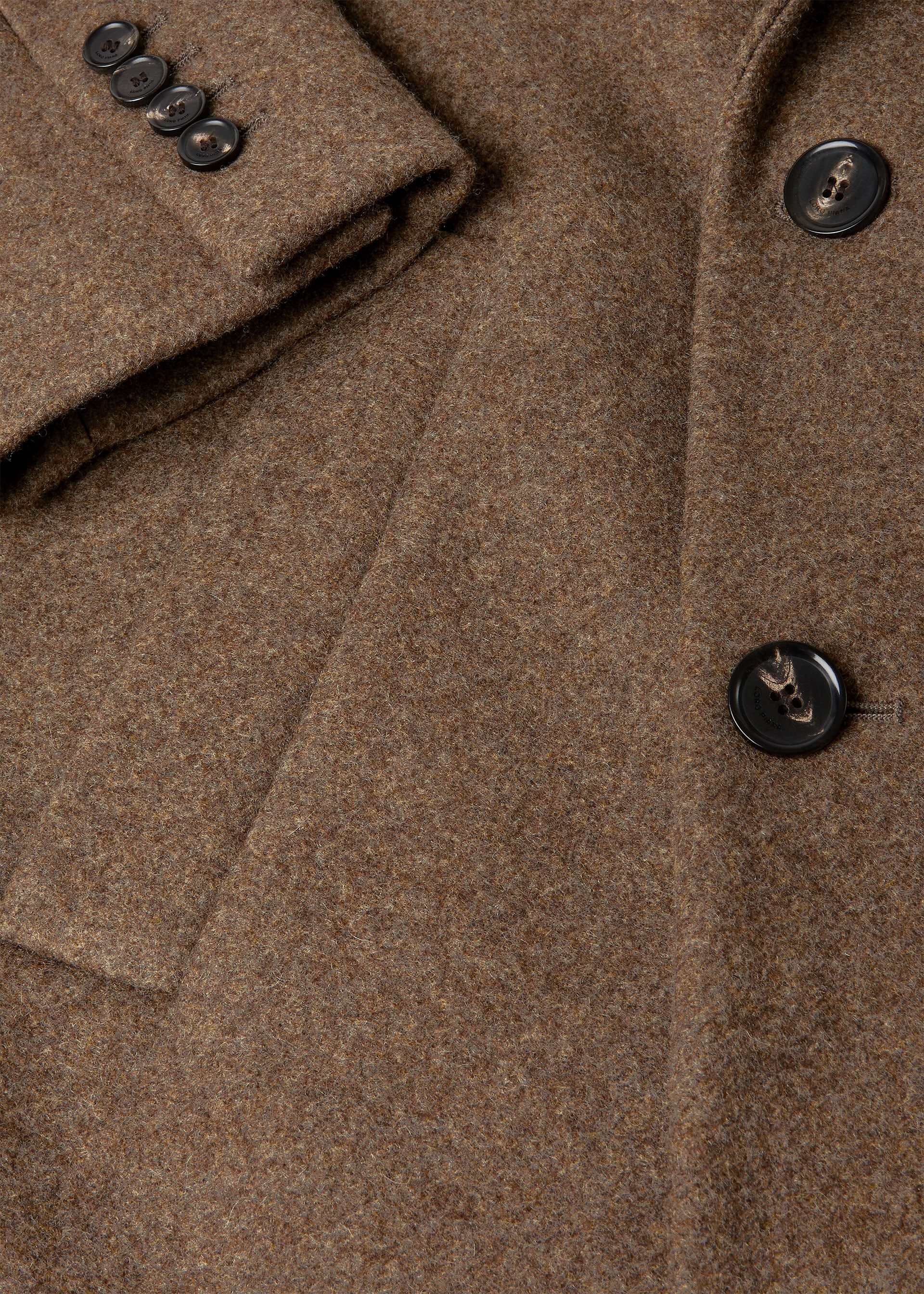 TUCKER DB COAT LIGHT FELT CASH WOOL