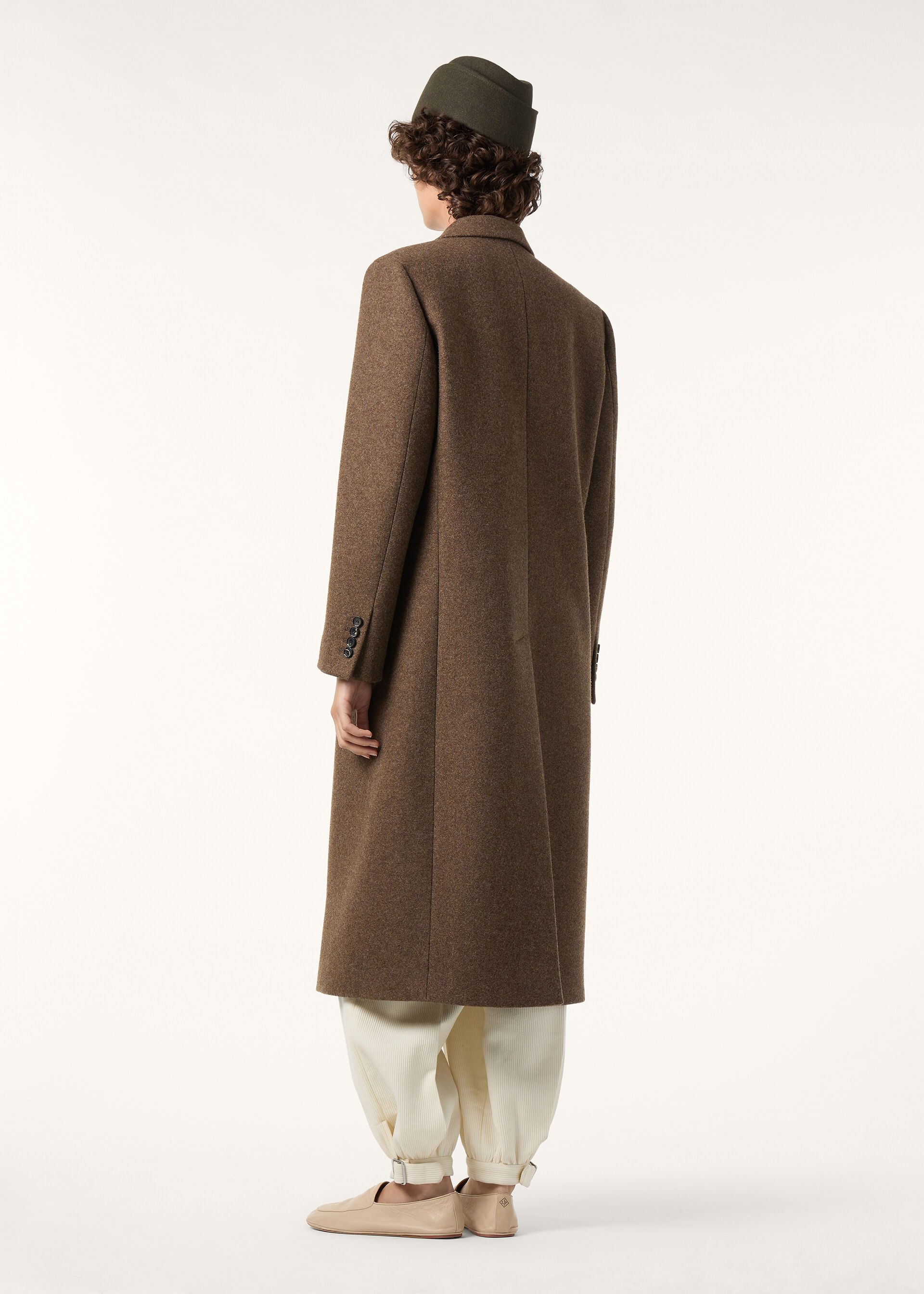 TUCKER DB COAT LIGHT FELT CASH WOOL