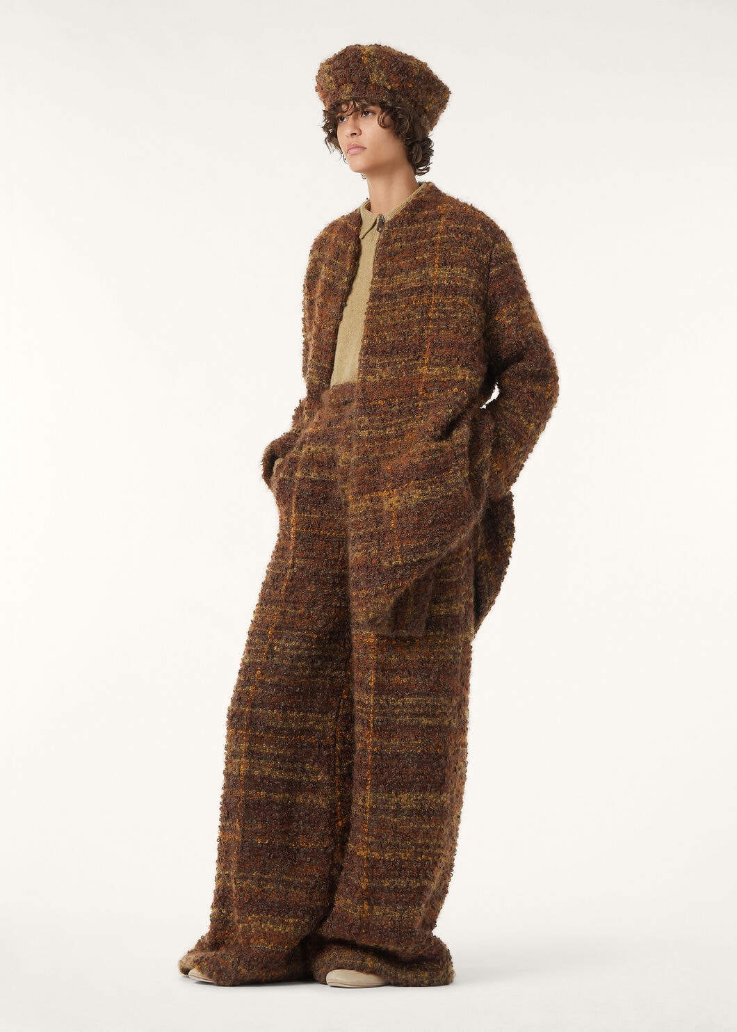 STEPH SB COAT MOHAIR BOUCLE'