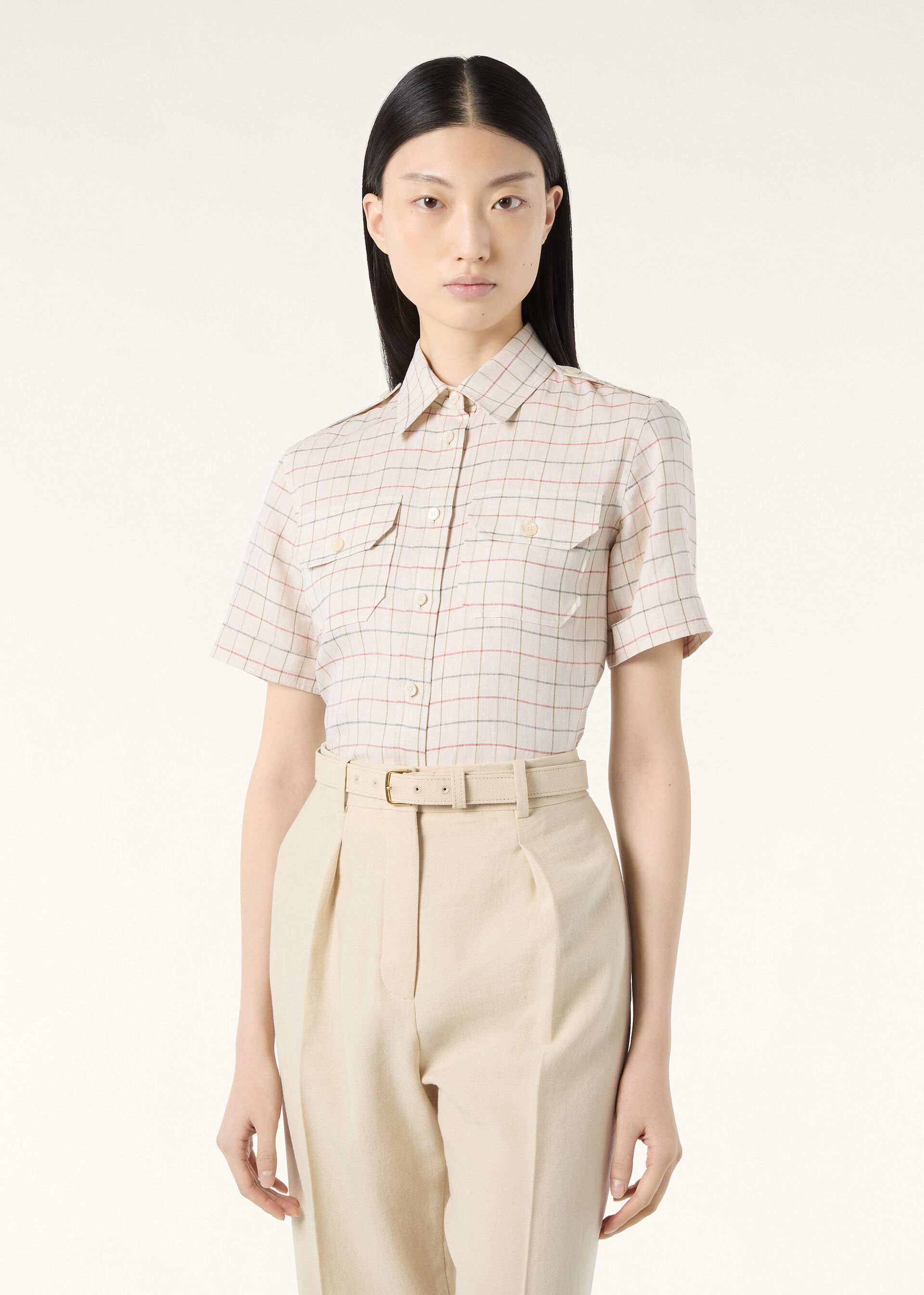 ANNE SS SHIRT SOLAIRE BELT