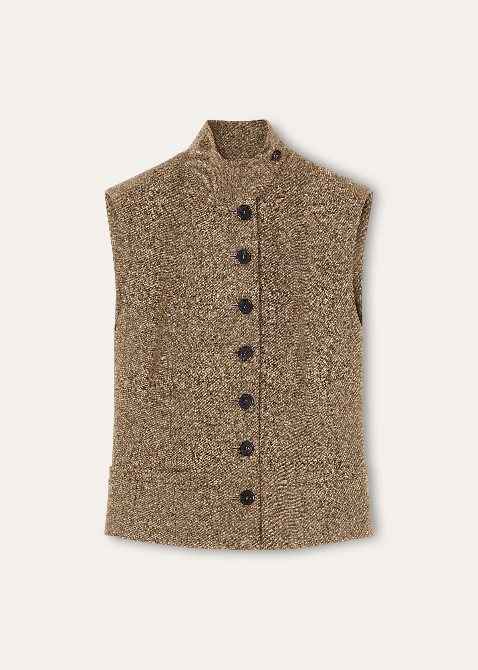 LEMAN VEST WISH CASH TWEED