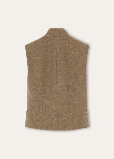 LEMAN VEST WISH CASH TWEED