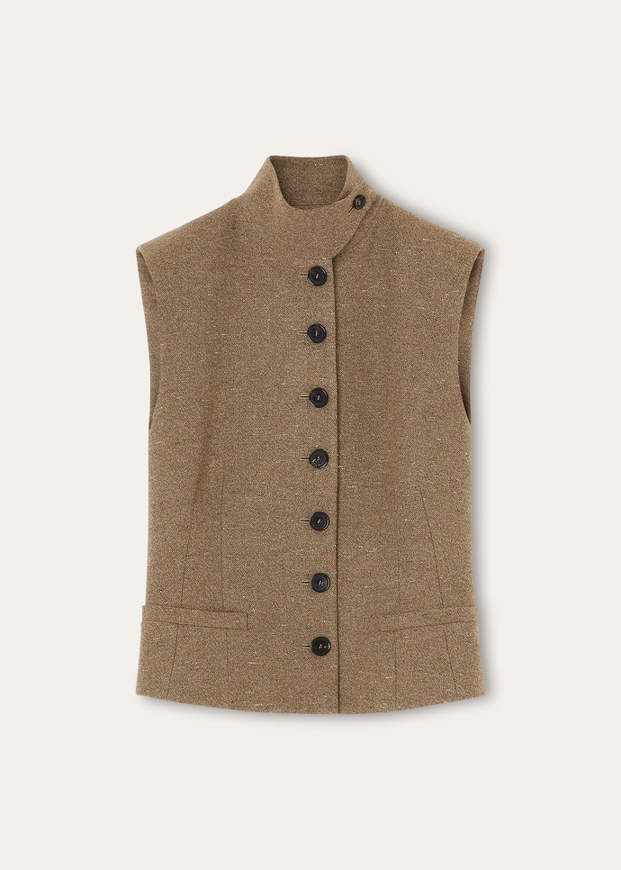 LEMAN VEST WISH CASH TWEED_FAP7704_H13B_5