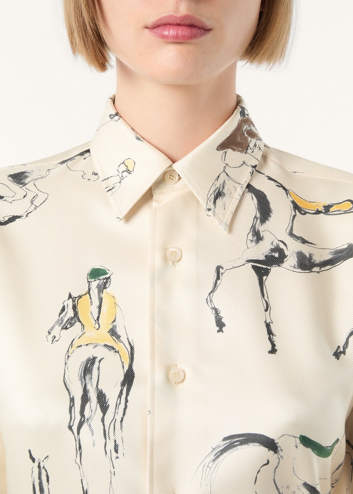 THEA SQUARE COLLAR SHIRT LORO PIANA SCUDERIA_FAP7711_T1S7_2