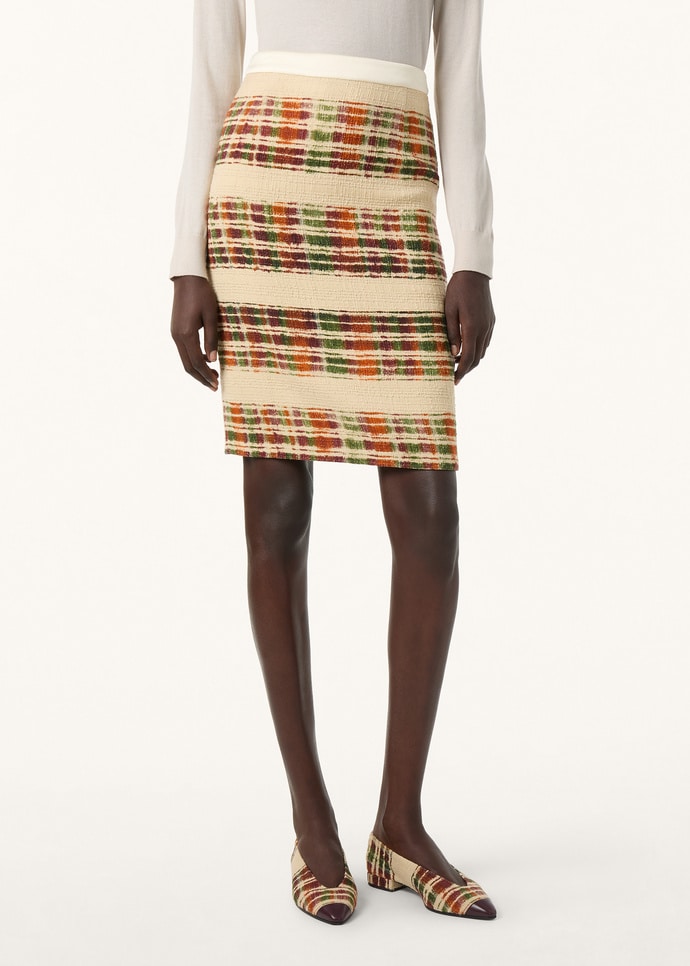 SYLVA SKIRT WATERCOLOR SUITCASE STRIPE_FAP7736_T1U4_3
