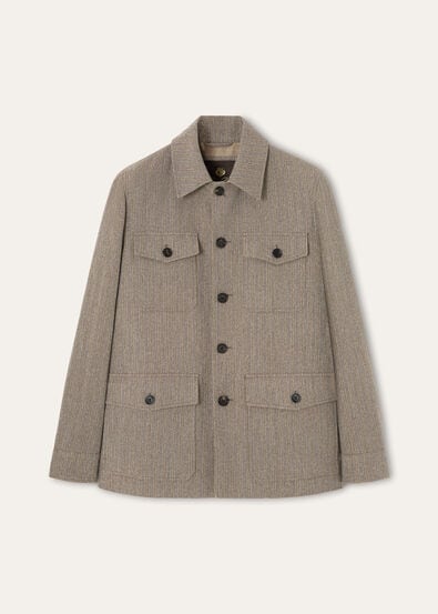PIERS FIELD JACKET CANVAS LINEN WOOL