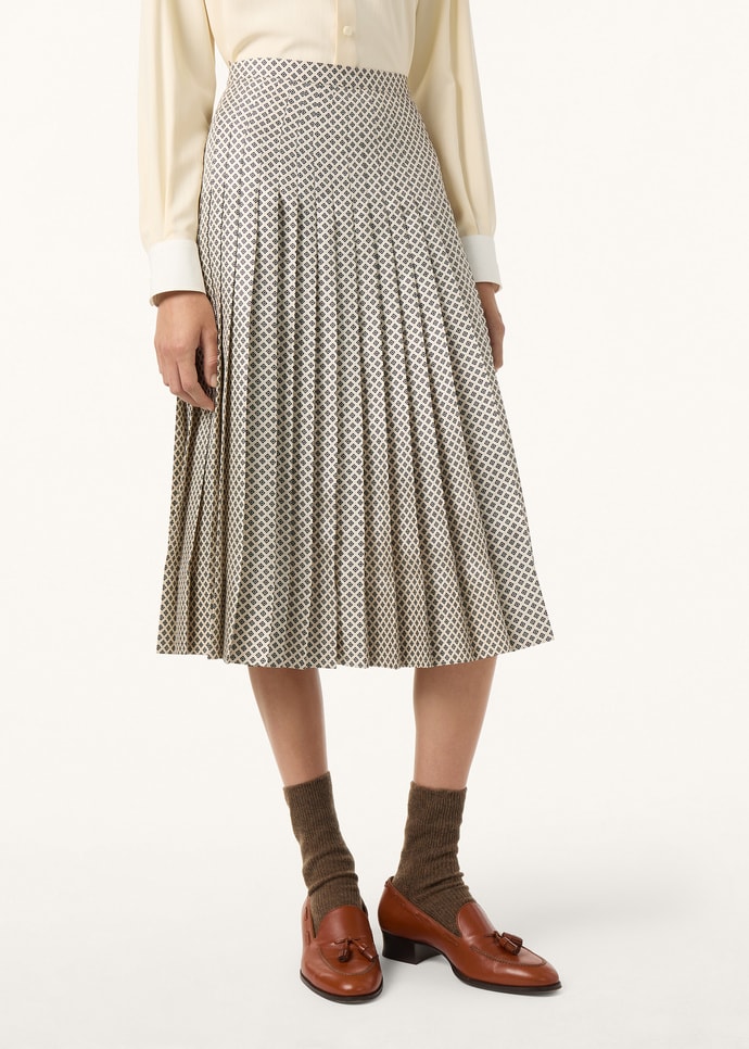 CLEA SHORT SKIRT LORO PIANA CHACO SILK TWILL_FAP7824_T1S7_3
