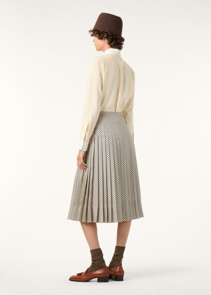 CLEA SHORT SKIRT LORO PIANA CHACO SILK TWILL_FAP7824_T1S7_4