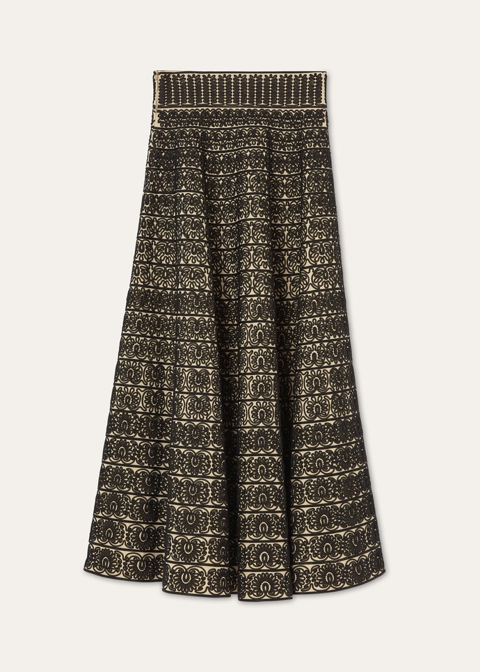 AMELY EMBROIDERED SKIRT THISTLE MEADOW CORNELY_FAP7826_F7JV_2