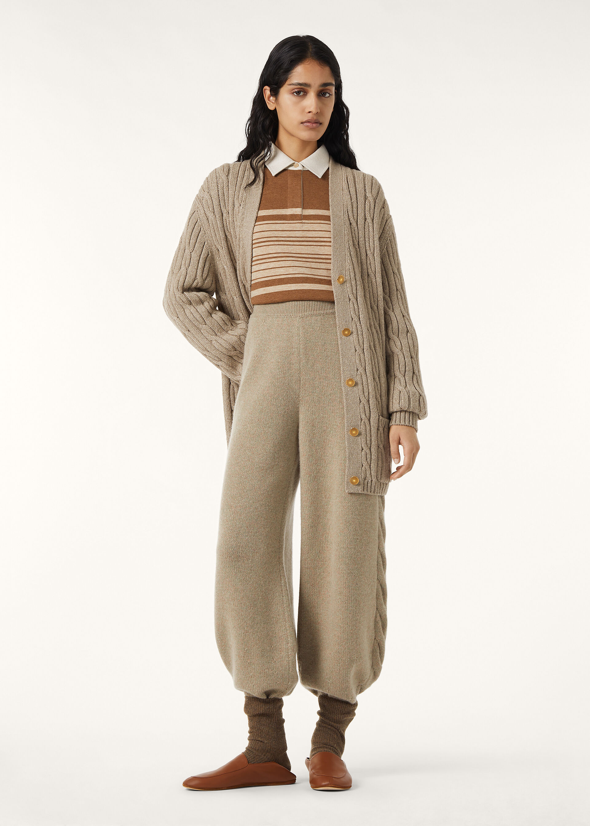 WINTERDALE POLO WOOL CASH STRIPES