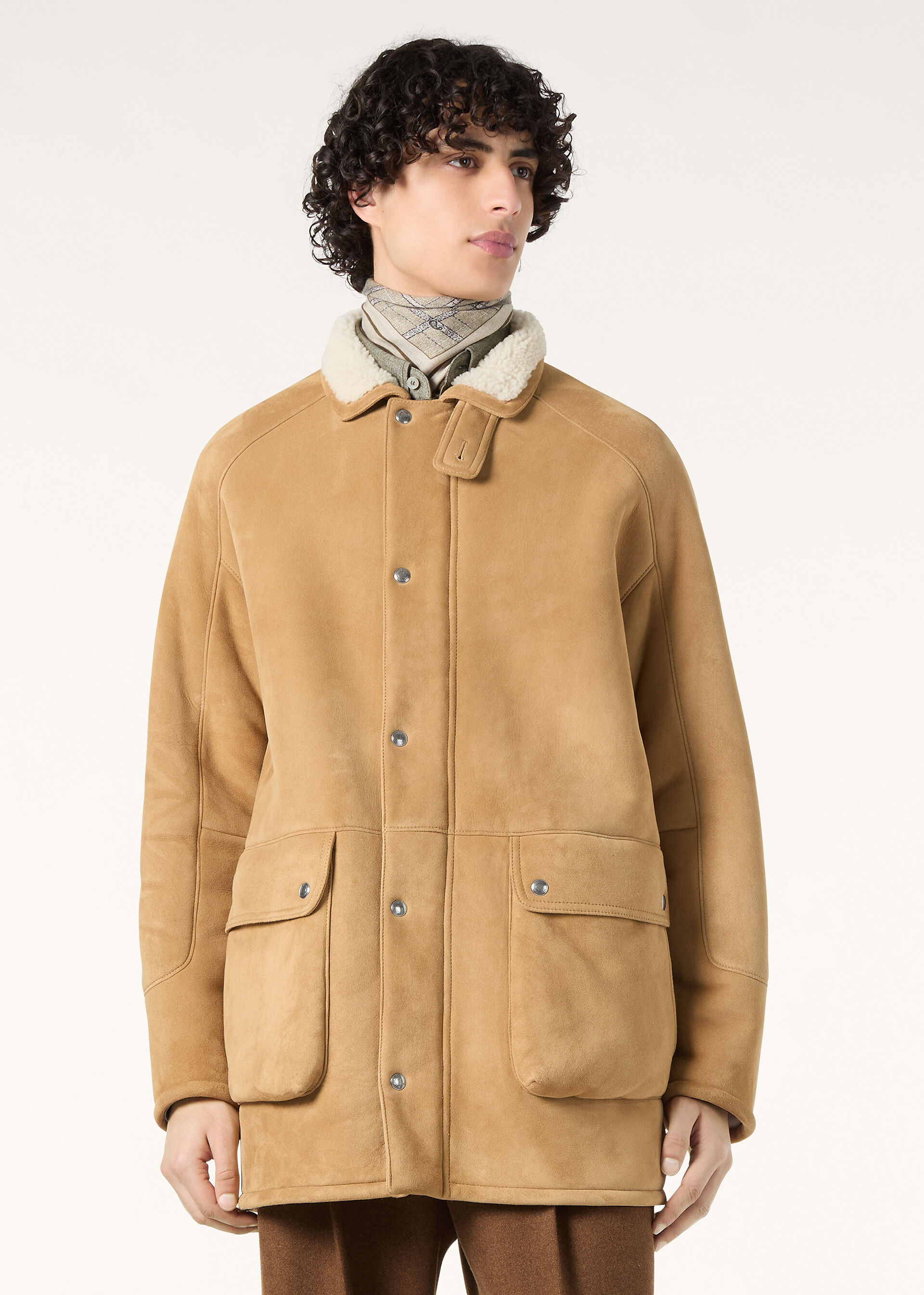CARCOAT MERINO CURLY SHEARLING
