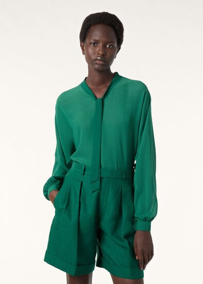 AGNES SHIRT NEEDLE SILK