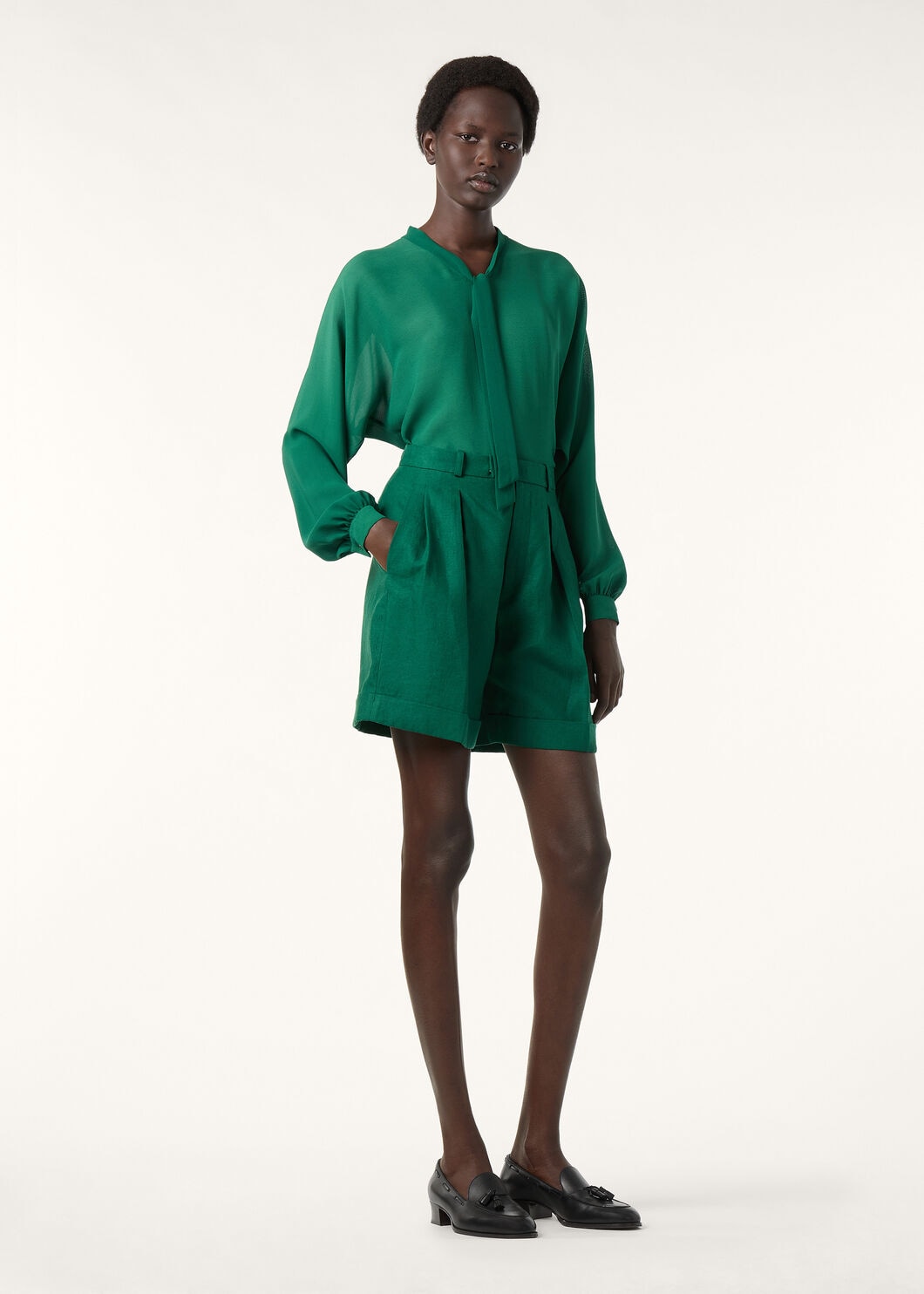 AGNES SHIRT NEEDLE SILK