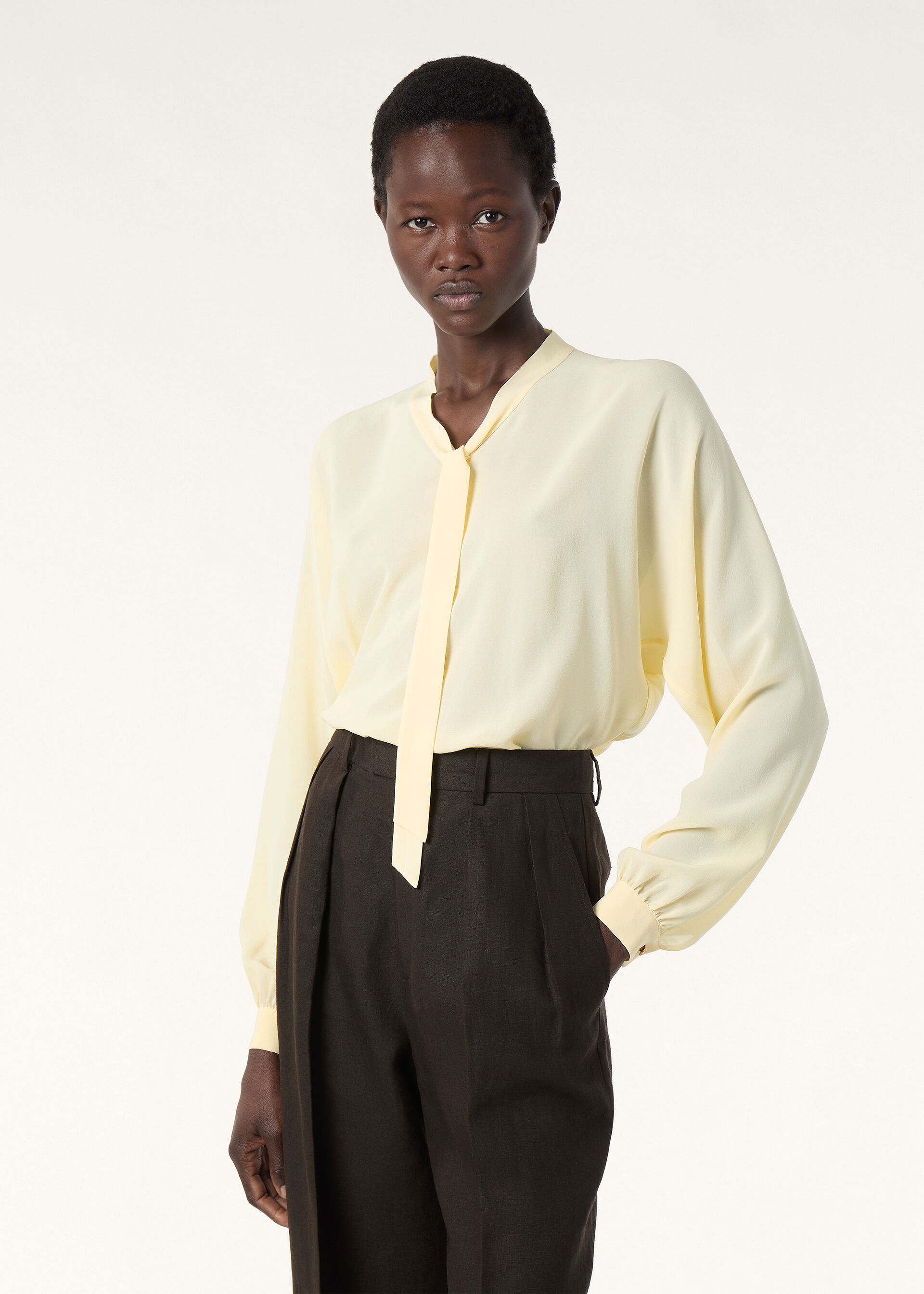 AGNES SHIRT NEEDLE SILK