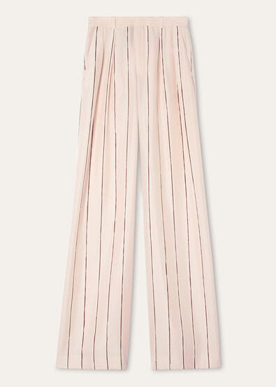 HARIS TROUSERS DENNERY SILK SHANTUNG