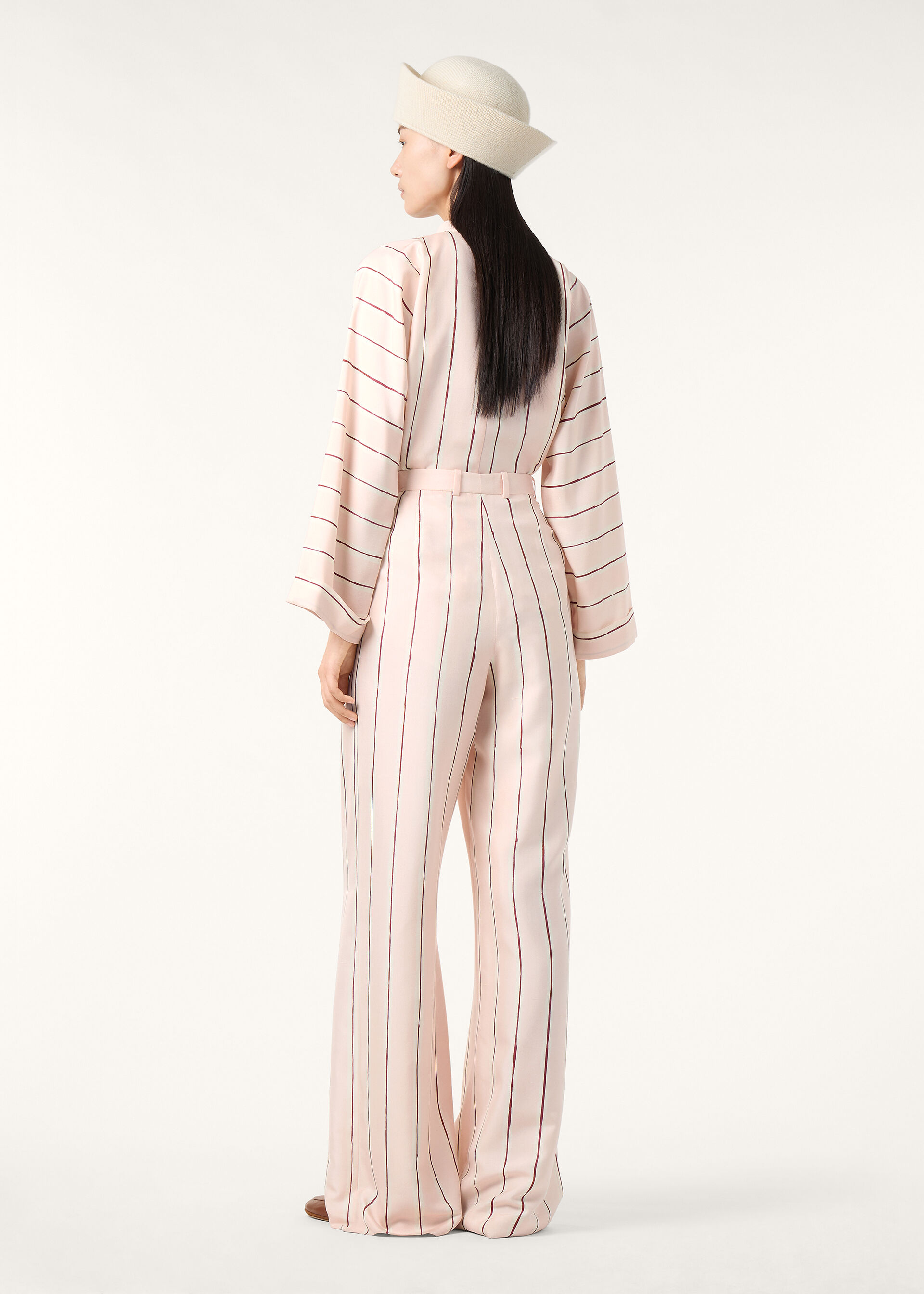 HARIS TROUSERS DENNERY SILK SHANTUNG